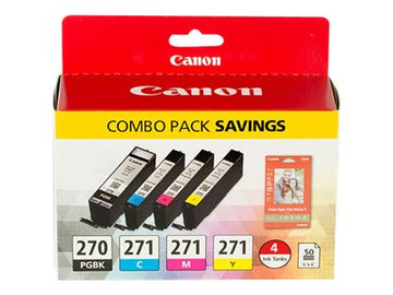 CANON PGI270CLI271 (0373C005) Black and Color 4 Pack