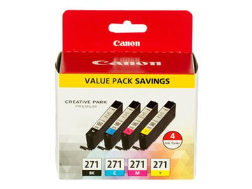 CANON CLI271 (0390C005) Black and Color Ink 4 Pack