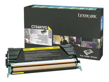 LEXMARK C734N SD RETURN PROG YELLOW C734A1YG