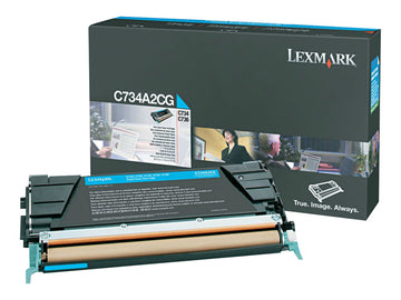 LEXMARK C734N SD YLD CYAN TONER C734A2CG
