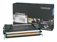 LEXMARK C736H2KG Black High Yield Toner 12k