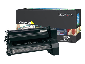 LEXMARK C782X1YG Yellow Extra High Yield Toner 15k