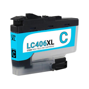 REPL BROTHER LC406XL HI YLD CYAN INK