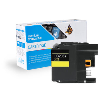 SW PREM BRT MFC-J4320DW LQ-XH YLD YELLOW INK SWRLC205Y