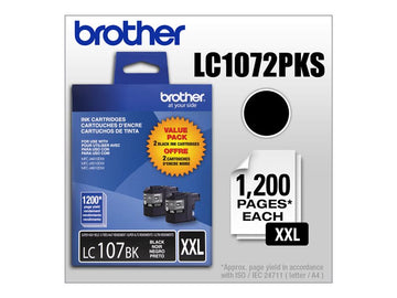 BROTHER MFC-J4410DW 2PK XH YLD BLACK INKS LC1072PKS