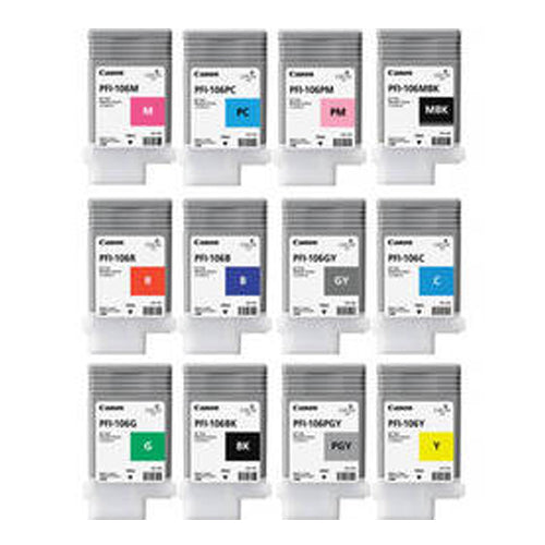 CANON IMGPROGRAF IPF6300 PFI106 12-COLOR INK KIT 8363B001