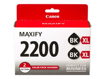 CANON MAXIFY MB5020 2PK PGI2200XL HI BLK INK 9255B006