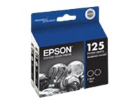EPSON T125120-D2 (125) Black Ink 2-Pack