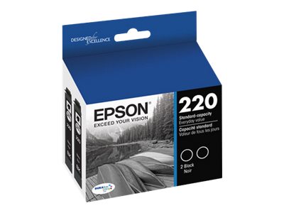 EPSON WORKFORCE 2630 2PK SD YLD BLACK INKS T220120D2