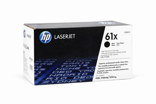 HP LASERJET 4100 61X HI BLACK TONER C8061X