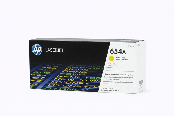HP COLOR LASERJET M651DN 654A SD YELLOW TONER CF332A