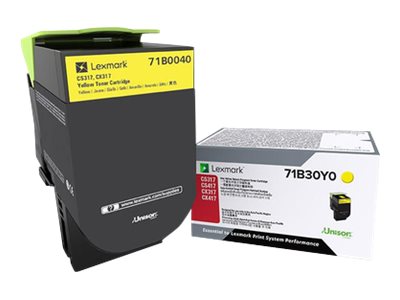 LEXMARK CS317DN SD YLD YELLOW TONER 71B0040