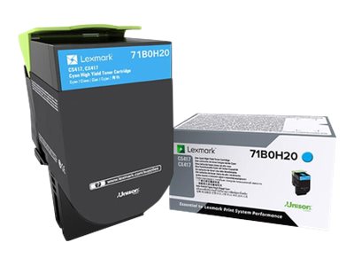 LEXMARK CS417DN HI YLD CYAN TONER 71B0H20