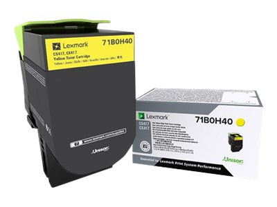 LEXMARK CS417DN HI YLD YELLOW TONER 71B0H40