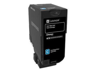 LEXMARK CS725DE HI YLD CYAN TONER 74C0H20