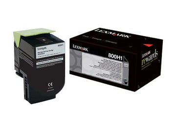 LEXMARK CX410E HI YLD BLACK TONER 80C0H10