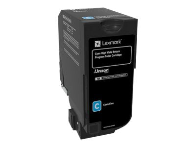 LEXMARK CX725DE HI RETURN PROG CYAN 84C1HC0