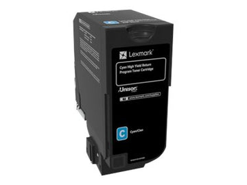 LEXMARK CX725DE HI RETURN PROG CYAN 84C1HC0