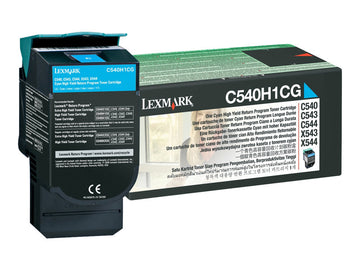 LEXMARK C540N HI RETURN PROG CYAN C540H1CG