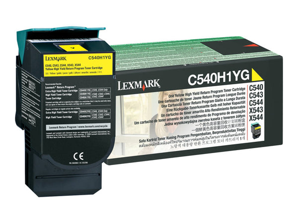 LEXMARK C540N HI RETURN PROG YELLOW C540H1YG