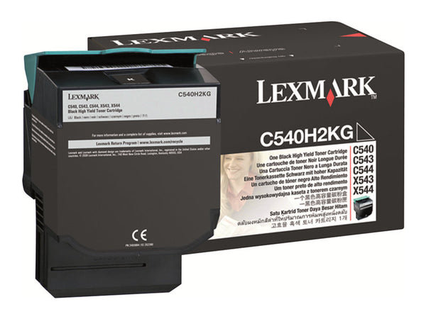 LEXMARK C540N HI YLD BLACK TONER C540H2KG