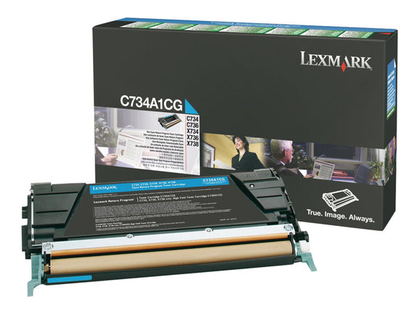 LEXMARK C734N SD RETURN PROG CYAN C734A1CG