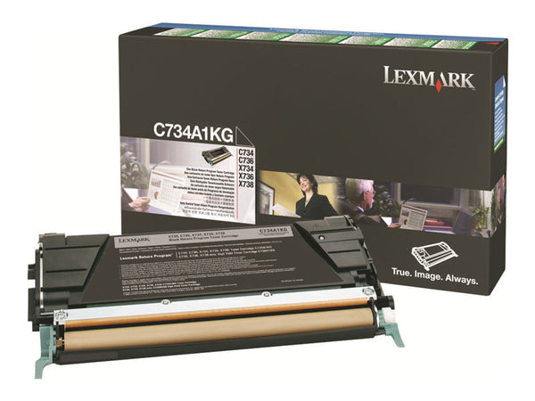LEXMARK C734N SD RETURN PROG BLACK C734A1KG