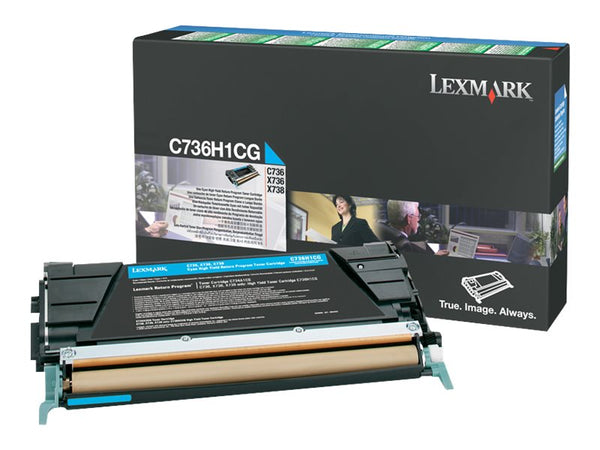 LEXMARK C736H1CG Cyan High Yield Toner 10k