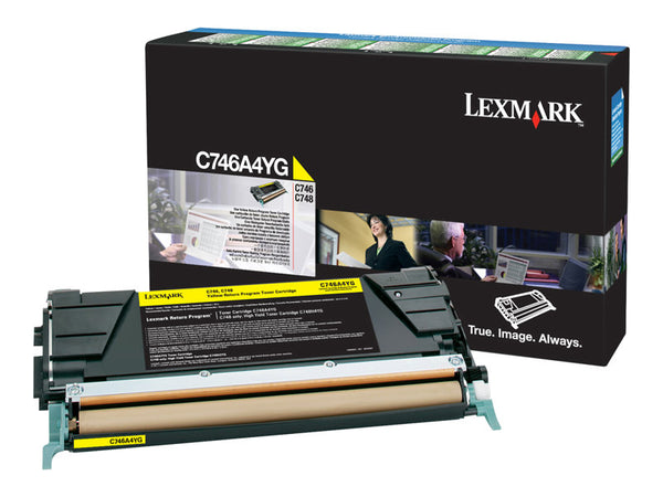 LEXMARK C746A1YG Yellow Return Program Toner 7k
