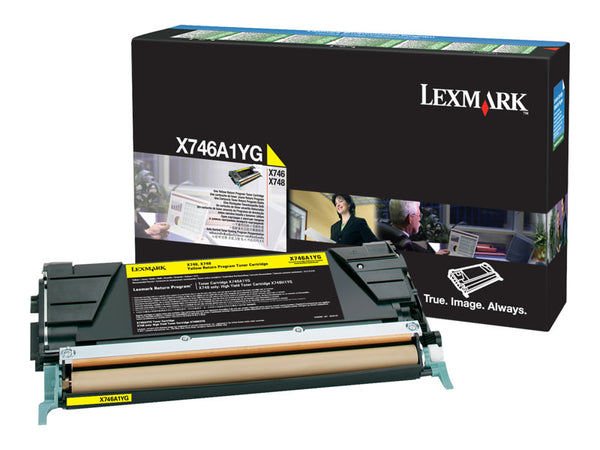 LEXMARK X746DE SD RETURN PROG YELLOW X746A1YG
