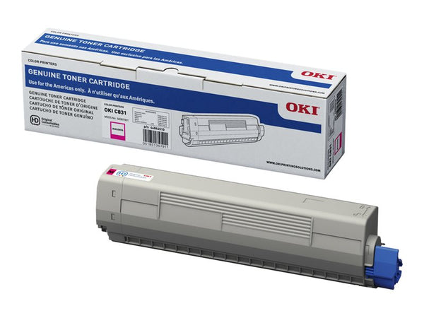 OKIDATA C831N SD YLD MAGENTA TONER 44844510