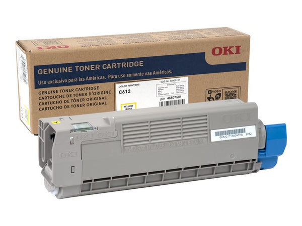 OKIDATA C612N SD YLD YELLOW TONER 46507501