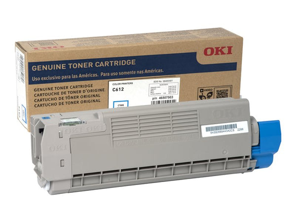 OKIDATA C612N SD YLD CYAN TONER 46507503