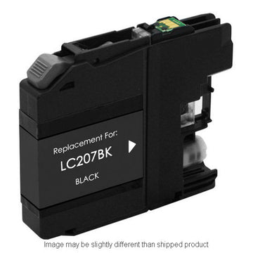 REPL BROTHER LC207 XH YLD BLACK INK RPLBRLC207BK