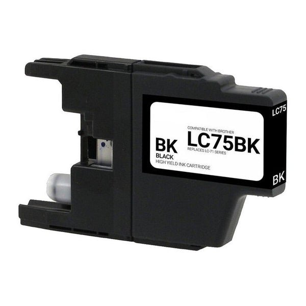 REPL BROTHER LC75 HI YLD BLACK INK RPLBRLC75BK