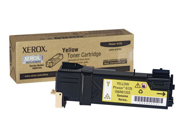 XEROX PHASER 6125 SD YLD YELLOW TONER 106R01333