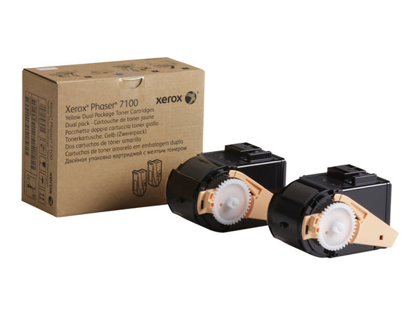 XEROX PHASER 7100 2PK SD YLD YELLOW TONER 106R02604