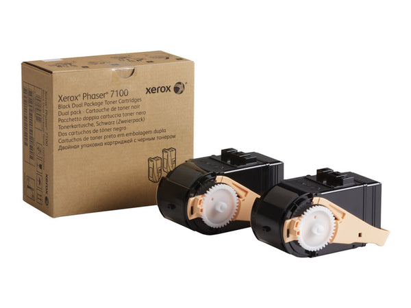 XEROX PHASER 7100 2PK SD YLD BLACK TONERS 106R02605