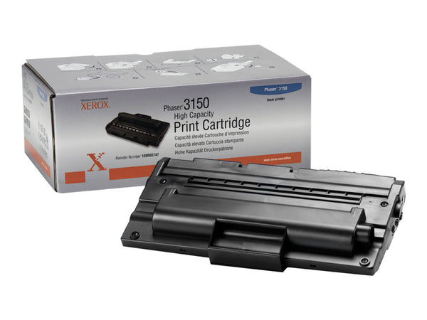 XEROX PHASER 3150 HI YLD BLACK TONER 109R00747