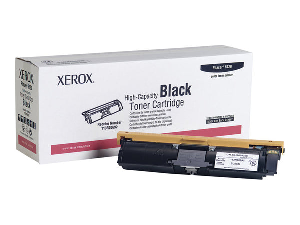 XEROX PHASER 6120 HI YLD BLACK TONER 113R00692