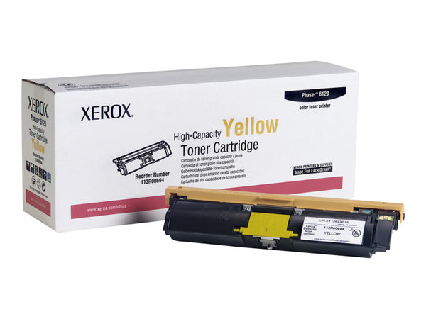 XEROX PHASER 6120 HI YLD YELLOW TONER 113R00694